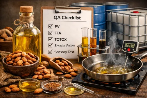 Cold-Pressed Almond Oil for Food Applications: Flavor Profile, Smoke Point, and QA - Almond Industrial Applications — Atlas Global Trading Co.